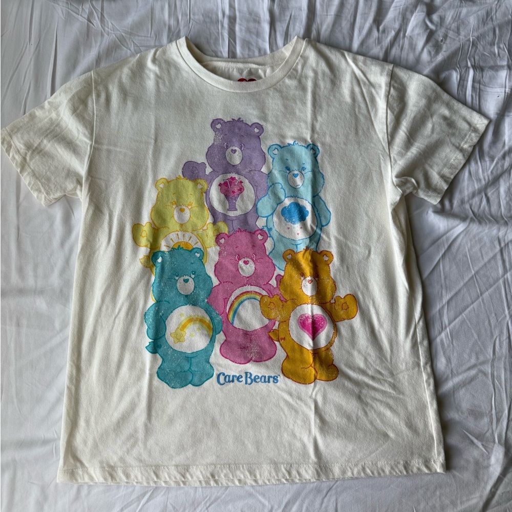 Y2K Inspired Care Bears Women’s Graphic Tee in Ivory Sz XL